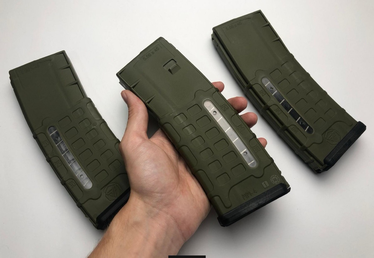 Магазин 5.56 х45 мм Steel Plast з вікном зелений