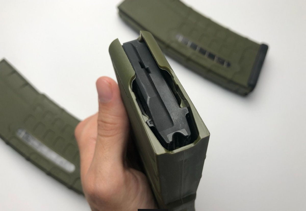 Магазин 5.56 х45 мм Steel Plast з вікном зелений
