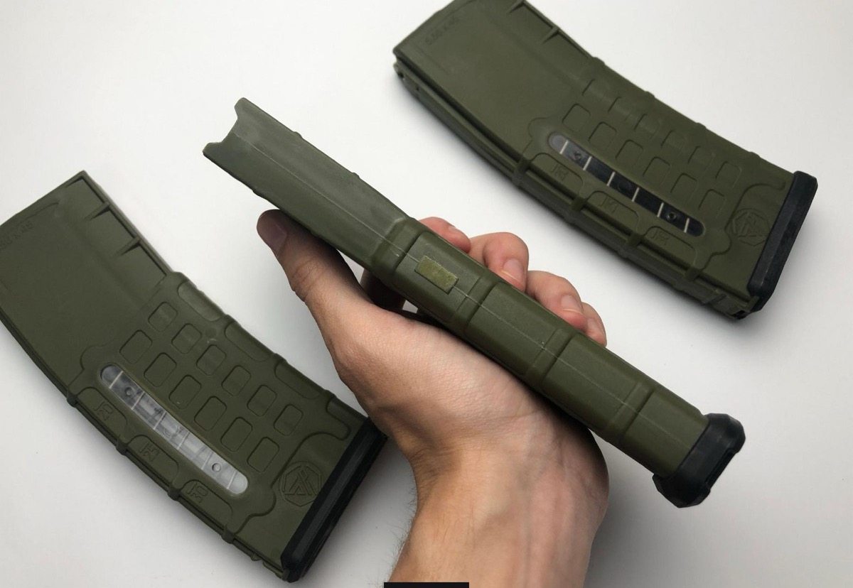 Магазин 5.56 х45 мм Steel Plast з вікном зелений