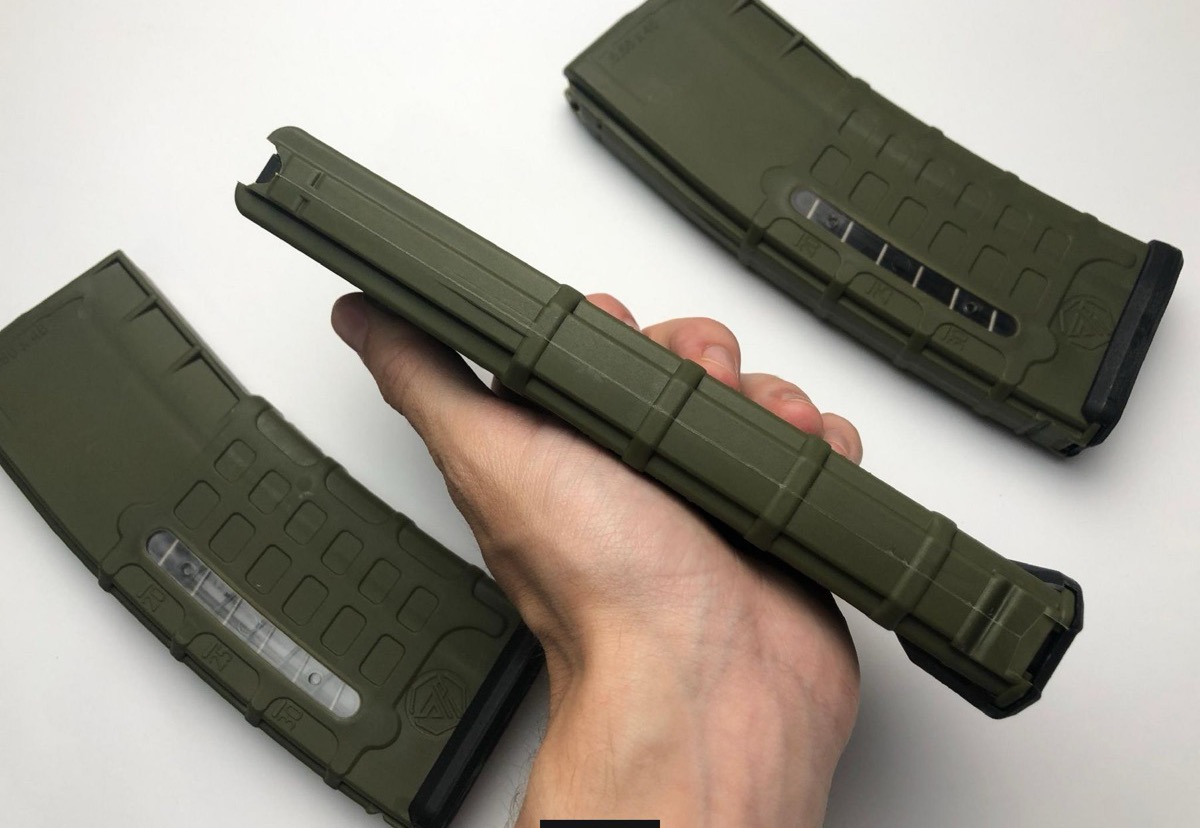 Магазин 5.56 х45 мм Steel Plast з вікном зелений