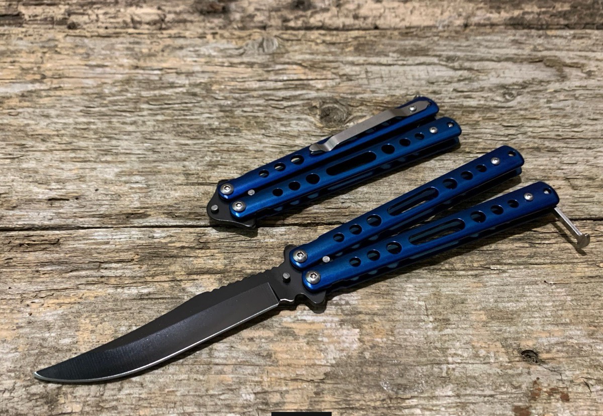 Ніж метелик Benchmade, складаний ніж балісонг, металевий