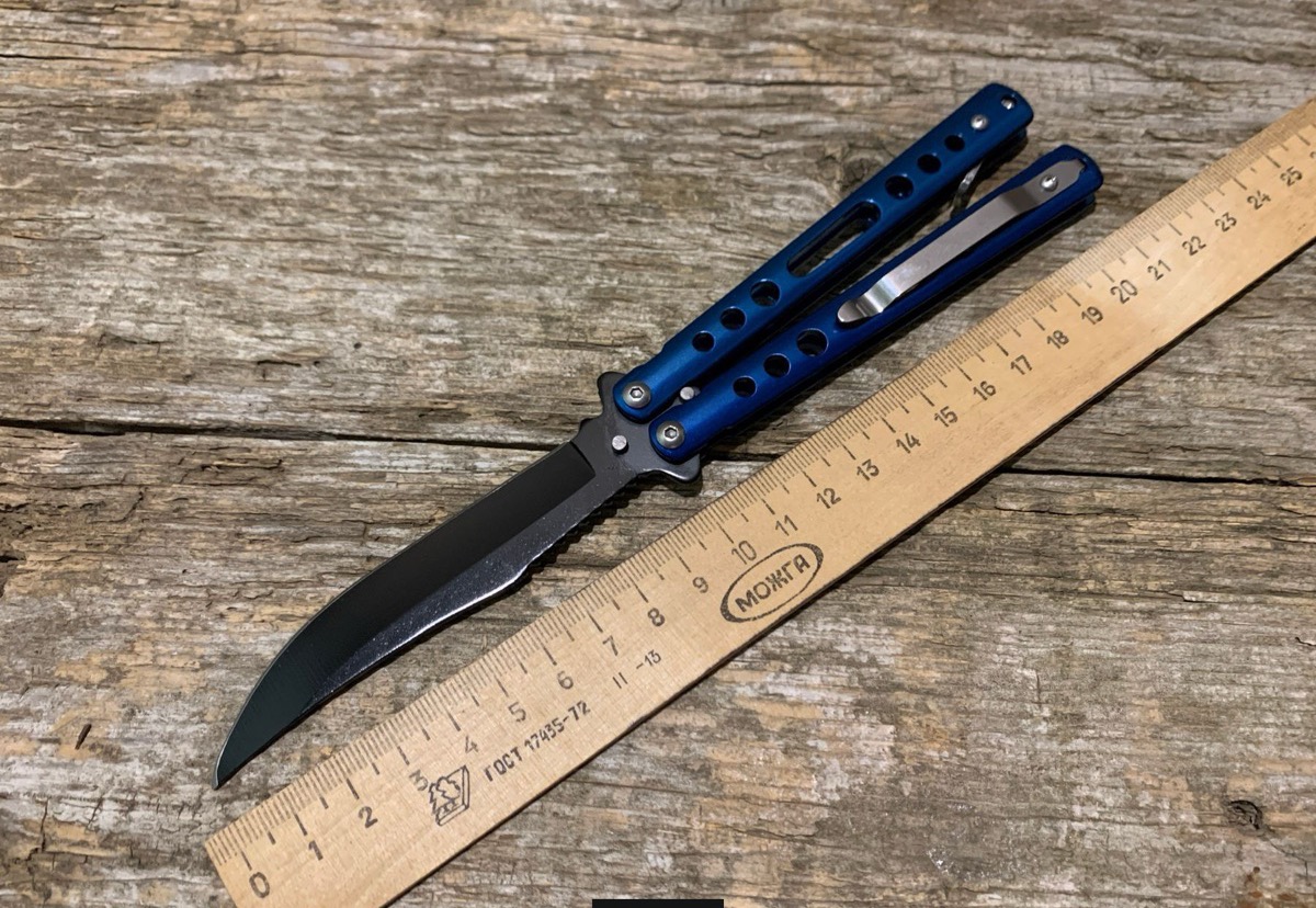 Ніж метелик Benchmade, складаний ніж балісонг, металевий