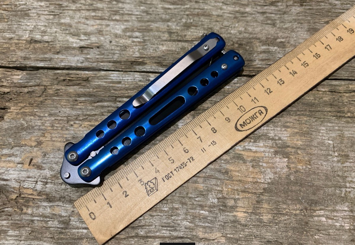 Ніж метелик Benchmade, складаний ніж балісонг, металевий