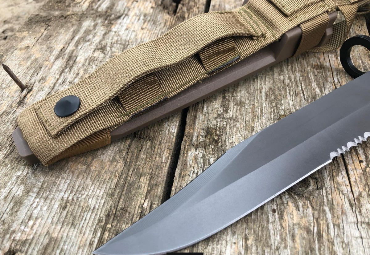 Ніж тактичний OKC 3S Bayonet Combat, багнет ніж класичний із серрейтором М16