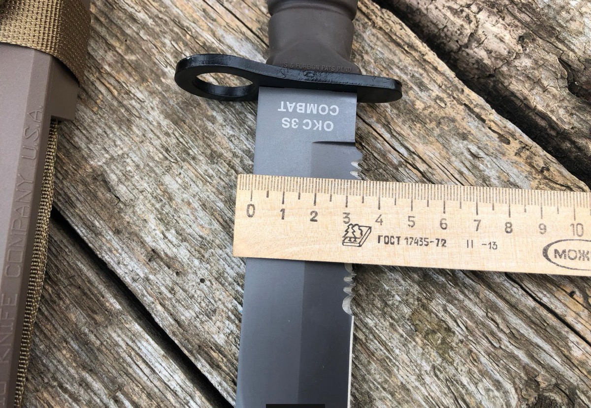Ніж тактичний OKC 3S Bayonet Combat, багнет ніж класичний із серрейтором М16